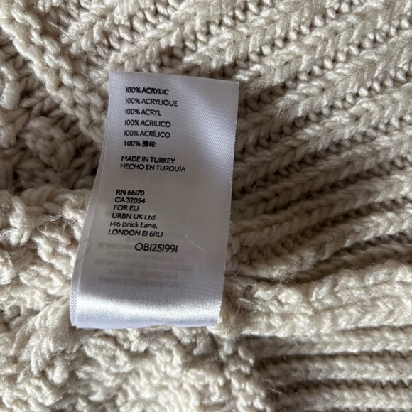 By Anthropologie Oversized Long Chunky Knit Cardigan Duster S - Picture 6 of 8